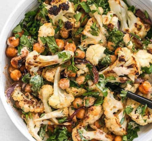 chickpea broccoli salad
