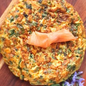 smoked salmon frittata